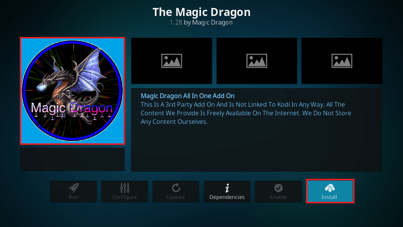 Install The Magic Dragon