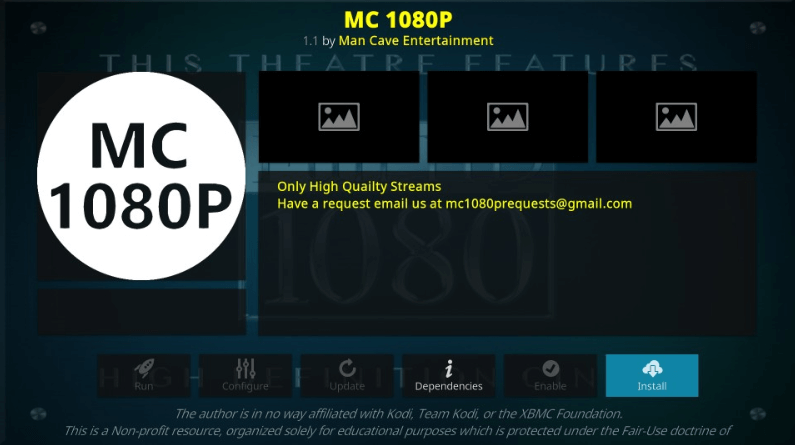 How to Install MC 1080P Kodi Addon on Leia