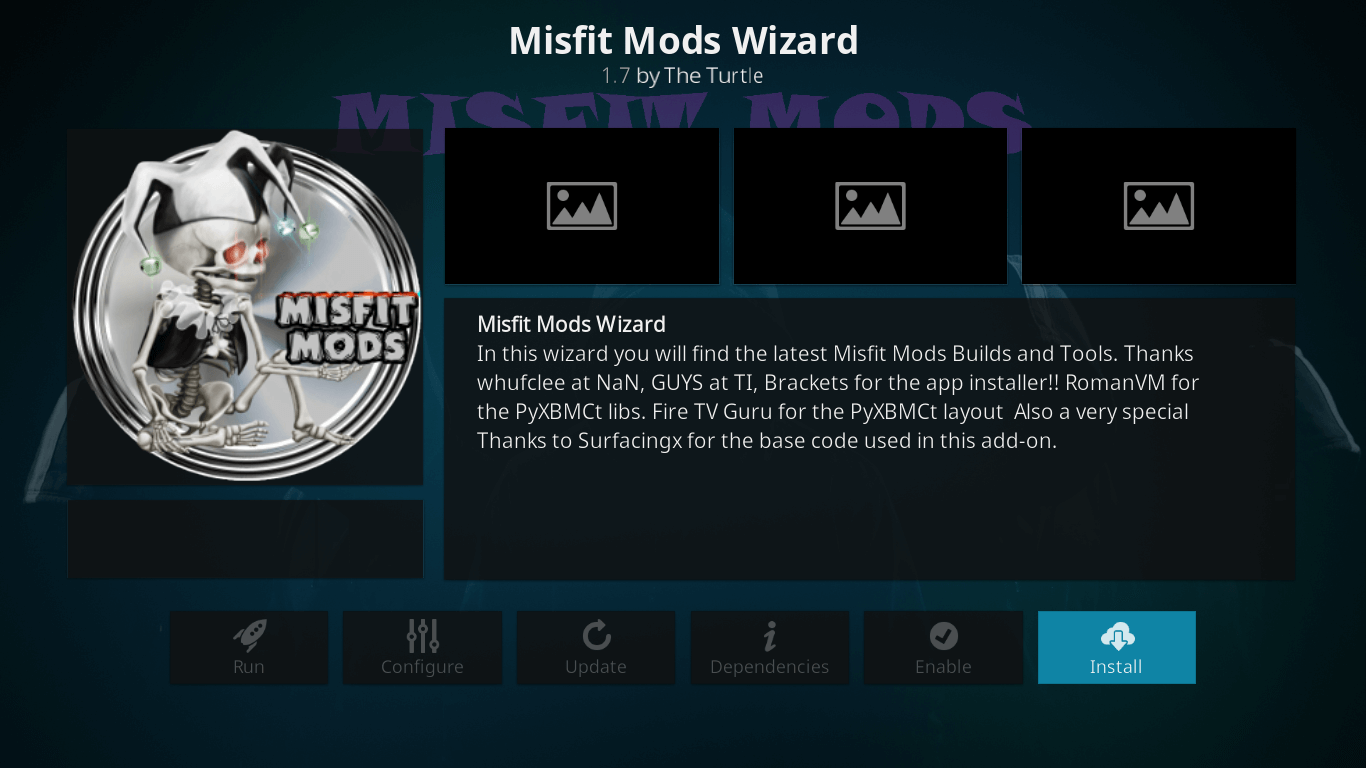 Install Misfit Mods Lite Kodi Build